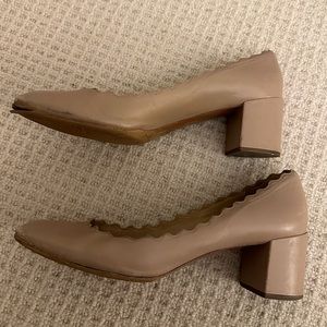 Chloe Lauren Pump in Pink Tea color size 38